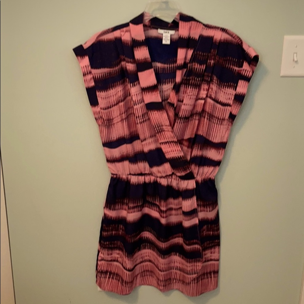 Bar lll pink/navy/black dress XL